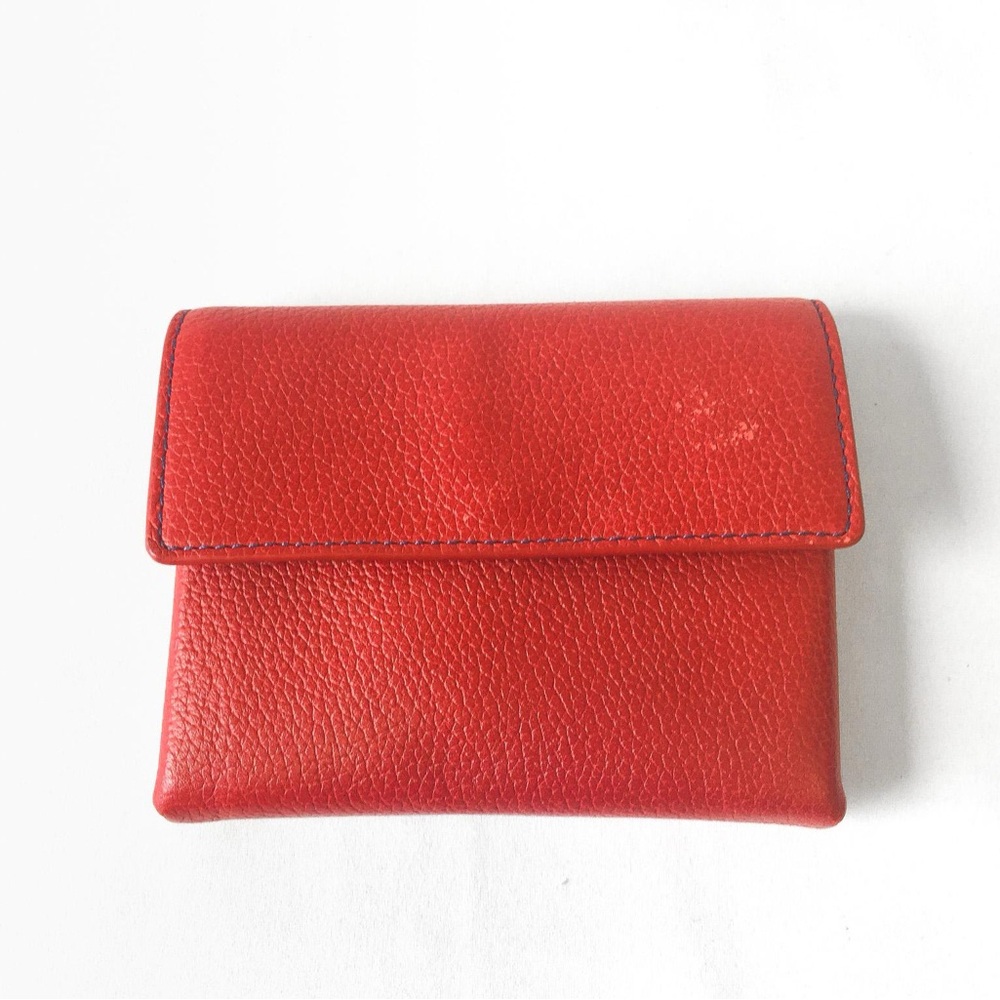 RARE Coach Vintage Playing Cards red pebbled case only